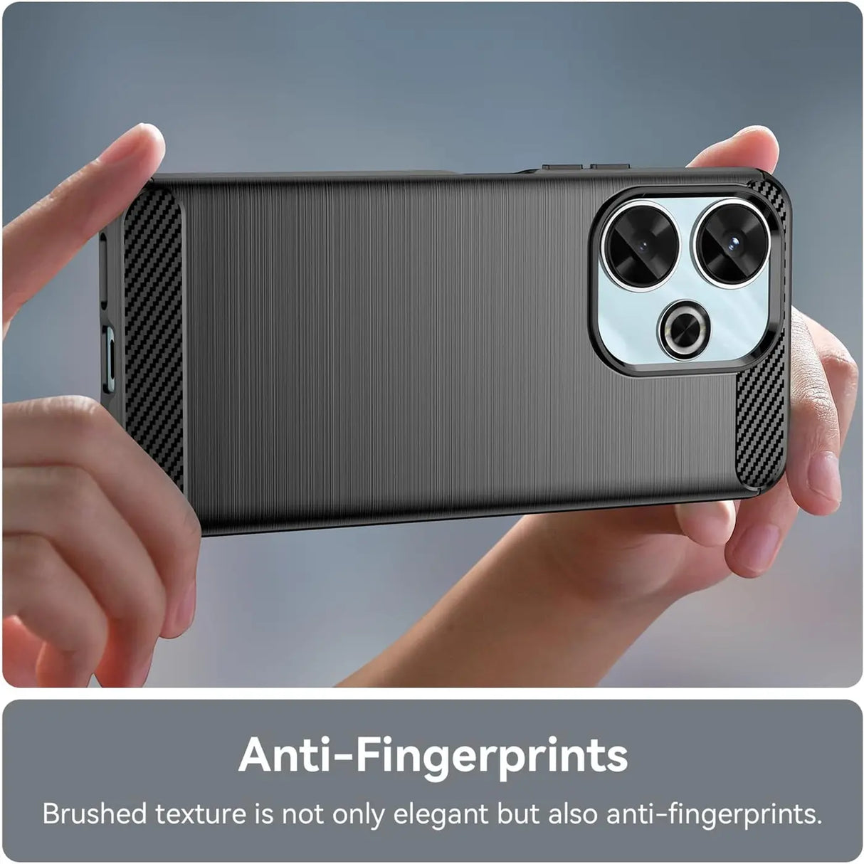 Stylische und elegante Handyhülle für Xiaomi Redmi 13 in Carbonoptik