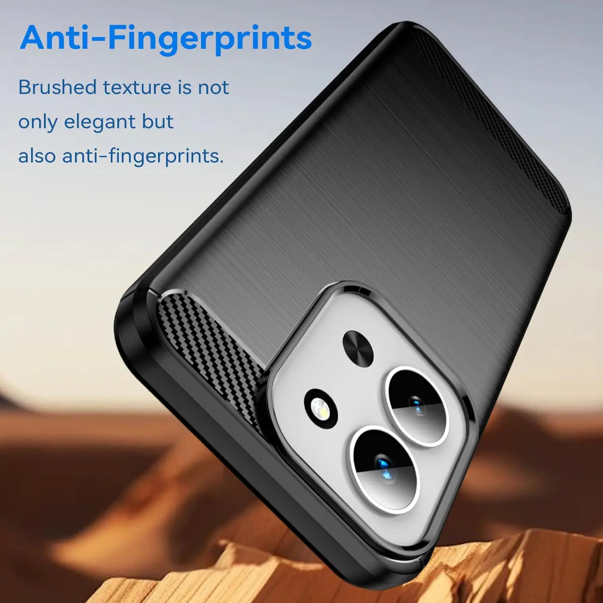 Stylische und elegante Handyhülle für Xiaomi Redmi 15C in Carbonoptik