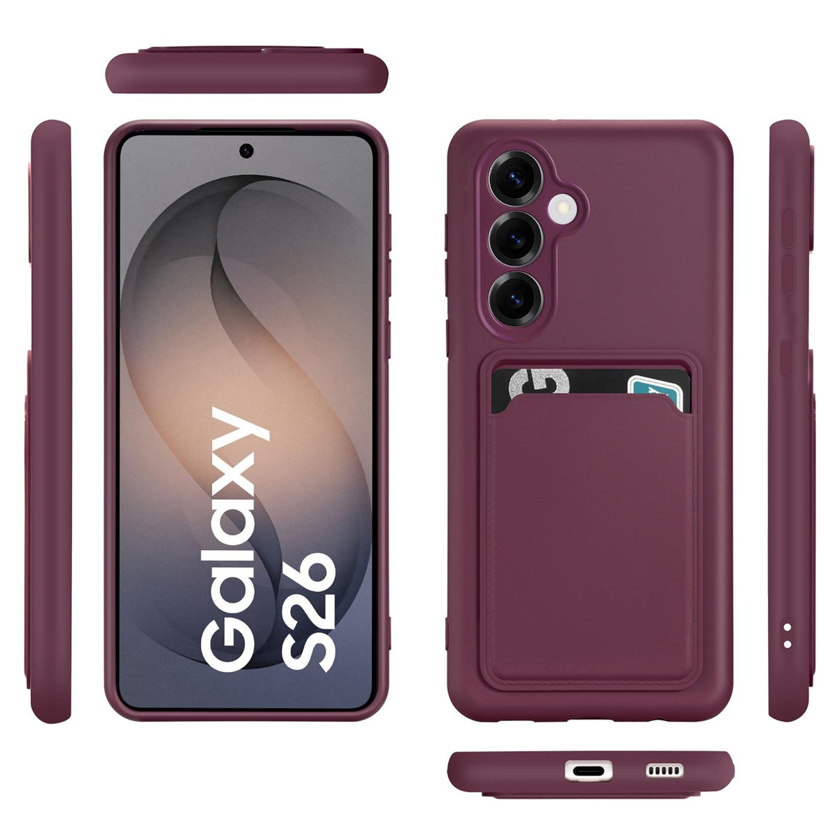 Samsung Galaxy S26 - Slim Hülle mit Kartenfach