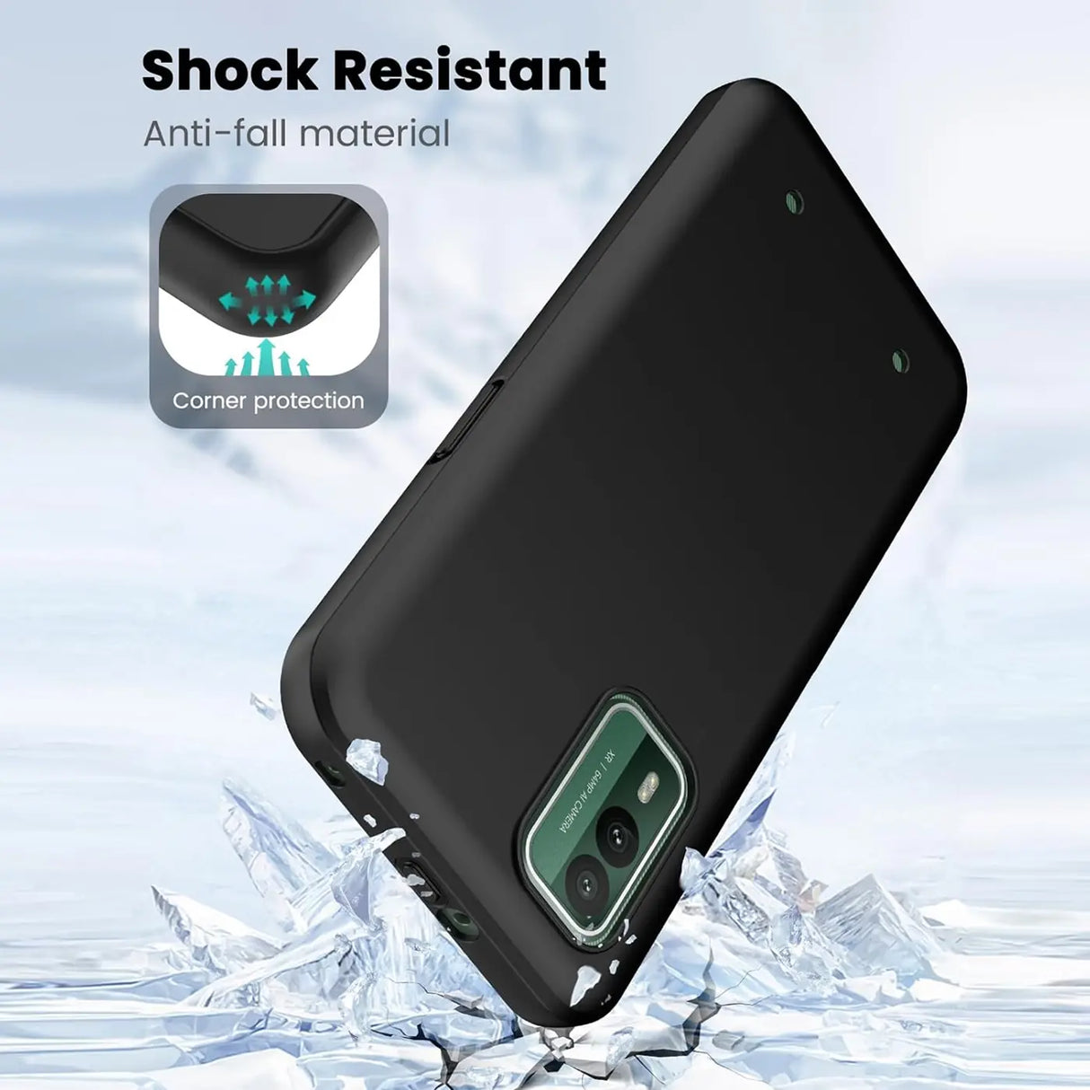 Flexible und sichere TPU Handyhülle für HMD XR21 in Schwarz