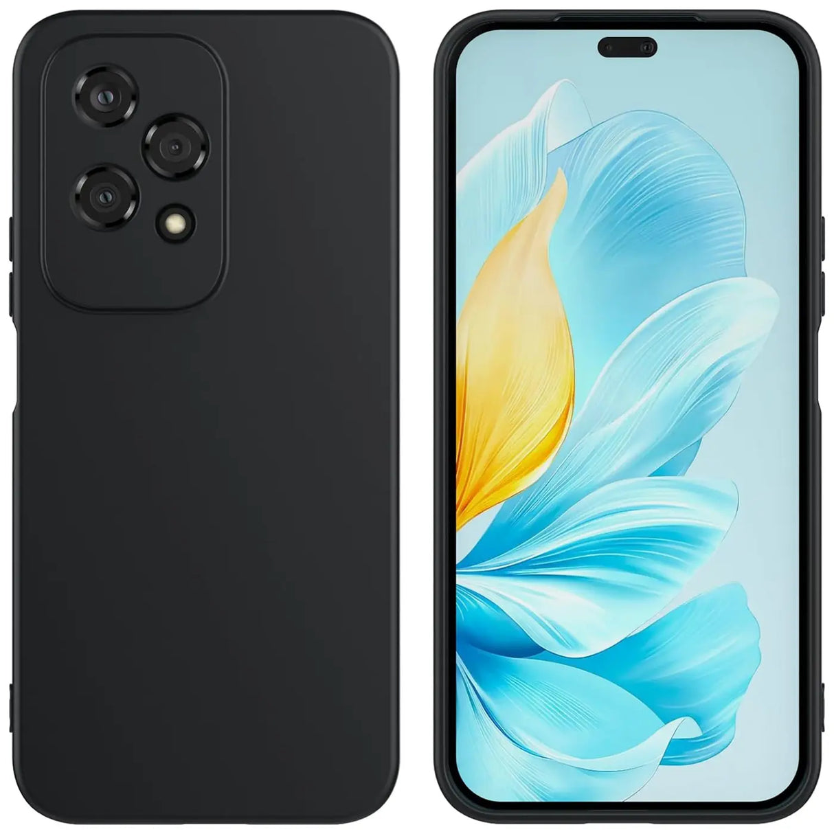 Flexible und sichere TPU Handyhülle für Honor 200 Lite in Schwarz