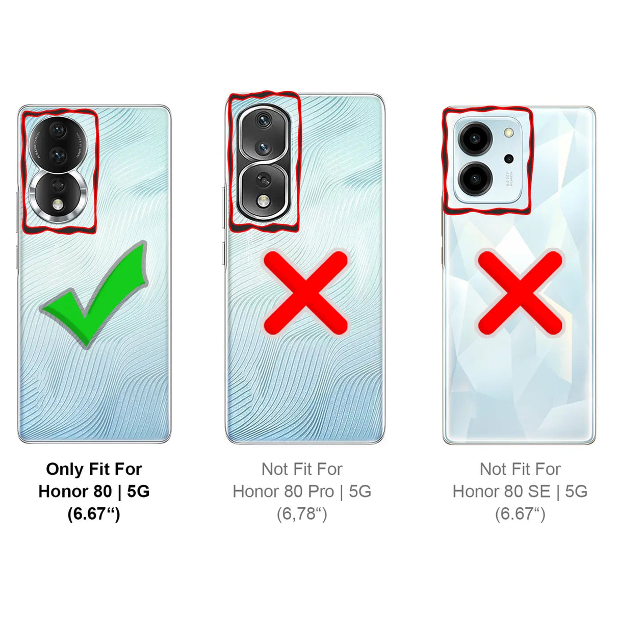 Flexible und sichere TPU Handyhülle für Honor 80 in Schwarz