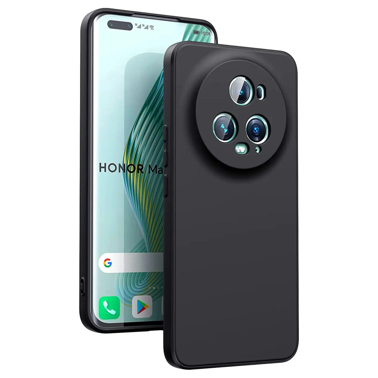 Flexible und sichere TPU Handyhülle für Honor Magic5 Pro in Schwarz