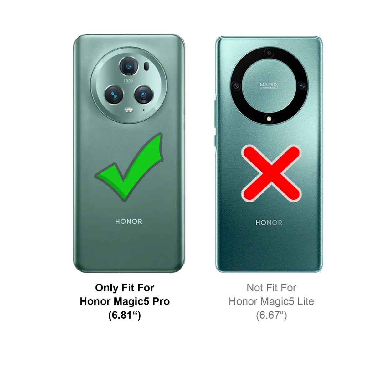 Flexible und sichere TPU Handyhülle für Honor Magic5 Pro in Schwarz