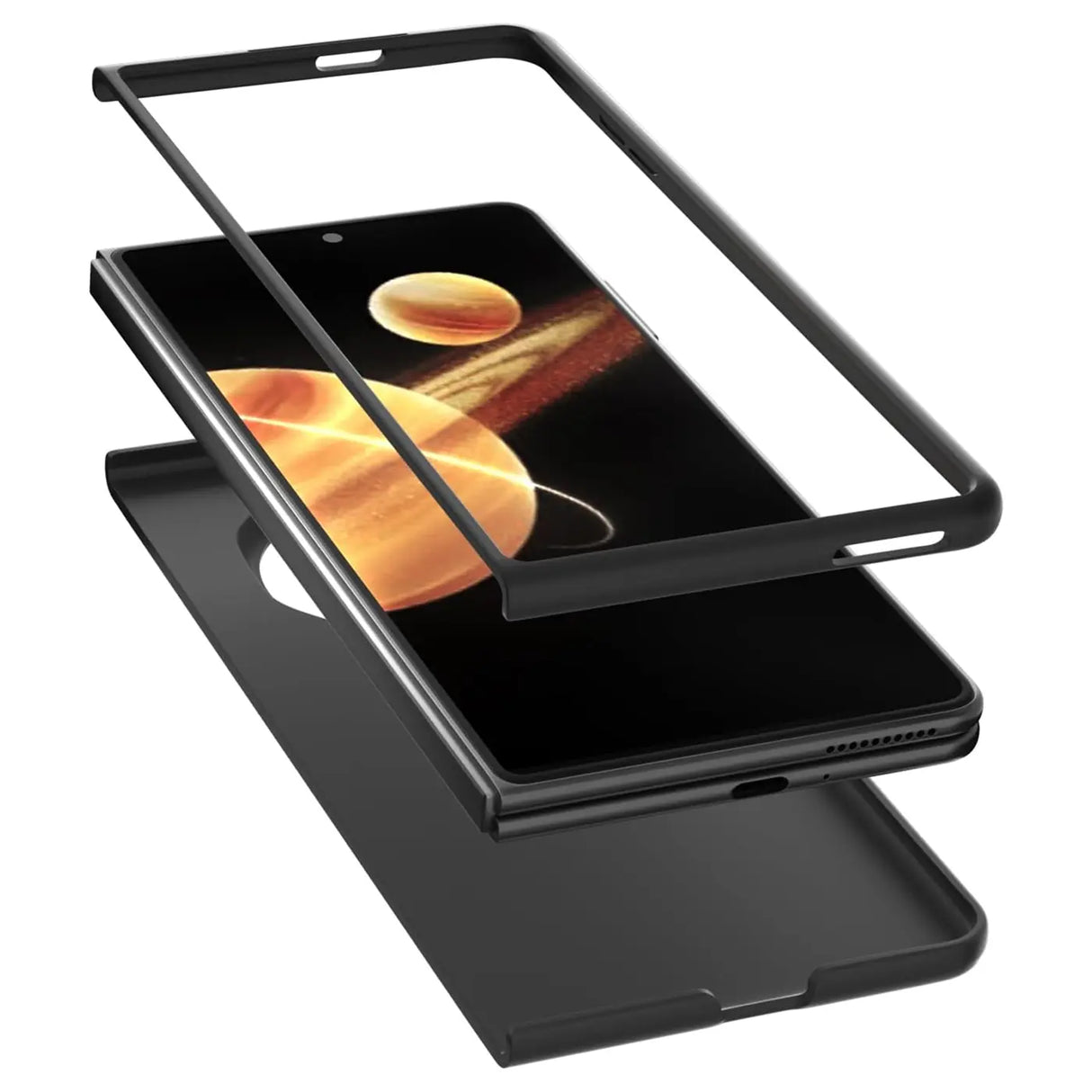 Flexible und sichere TPU Handyhülle für Honor Magic V3 in Schwarz