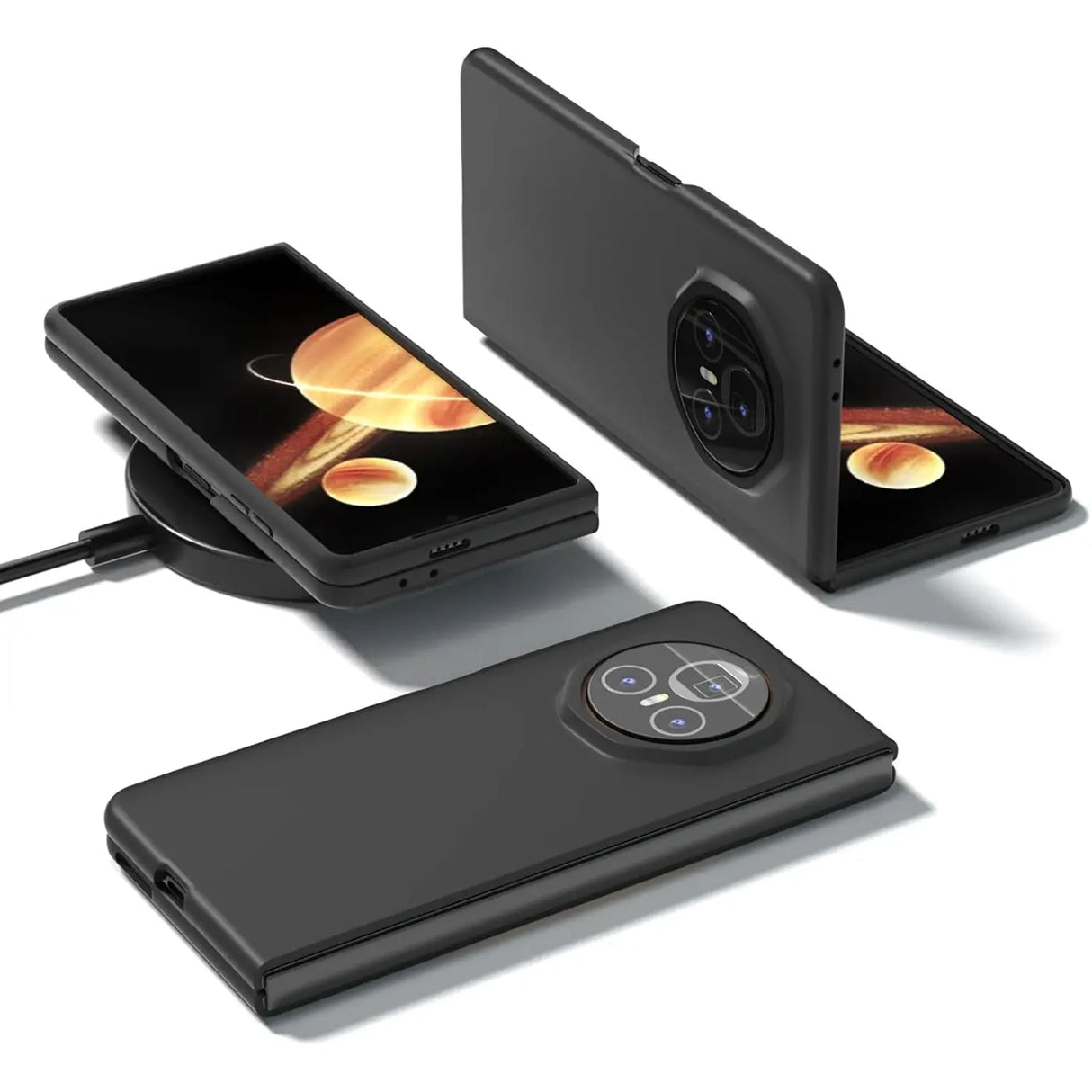 Flexible und sichere TPU Handyhülle für Honor Magic V3 in Schwarz