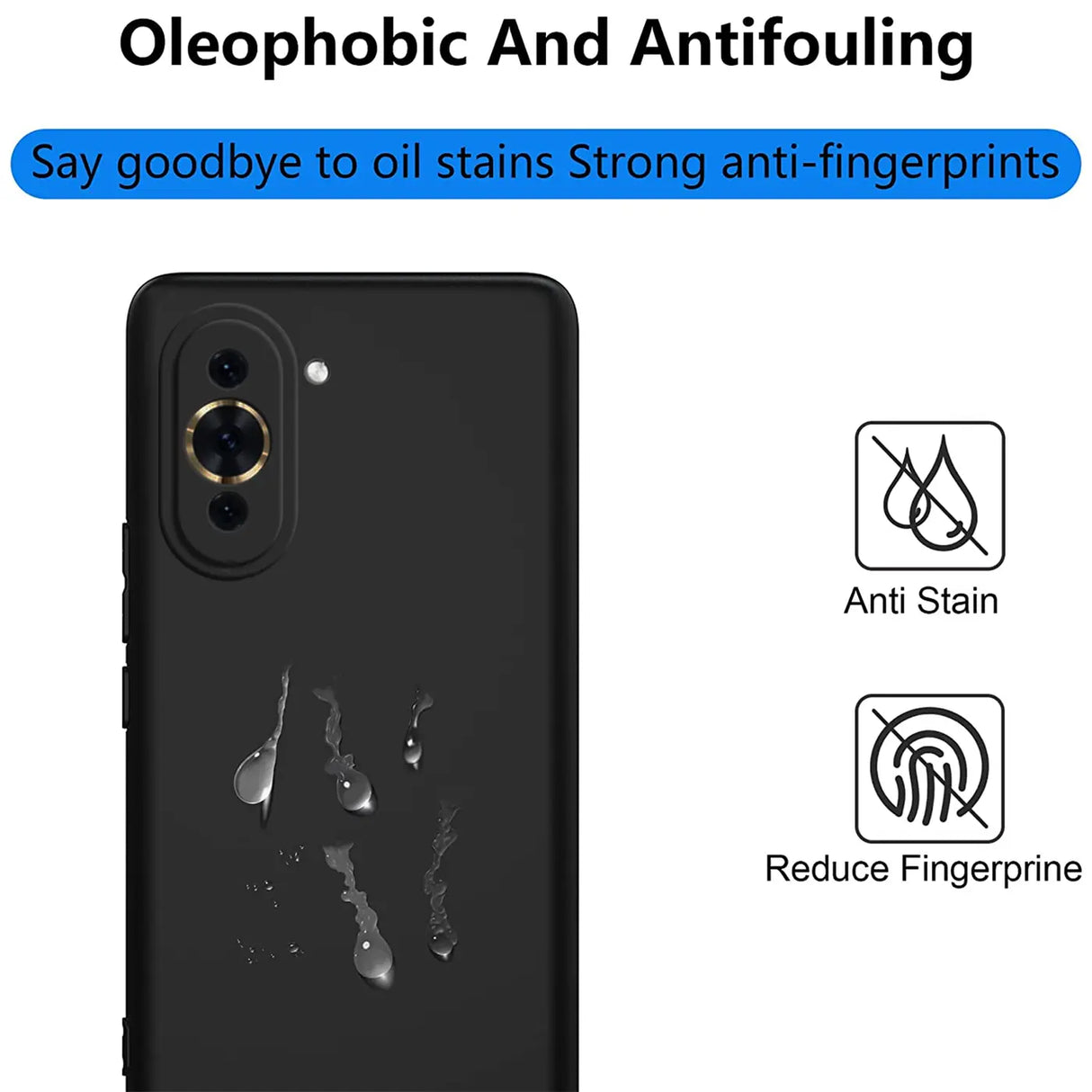 Flexible und sichere TPU Handyhülle für Huawei Nova 10 Pro in Schwarz