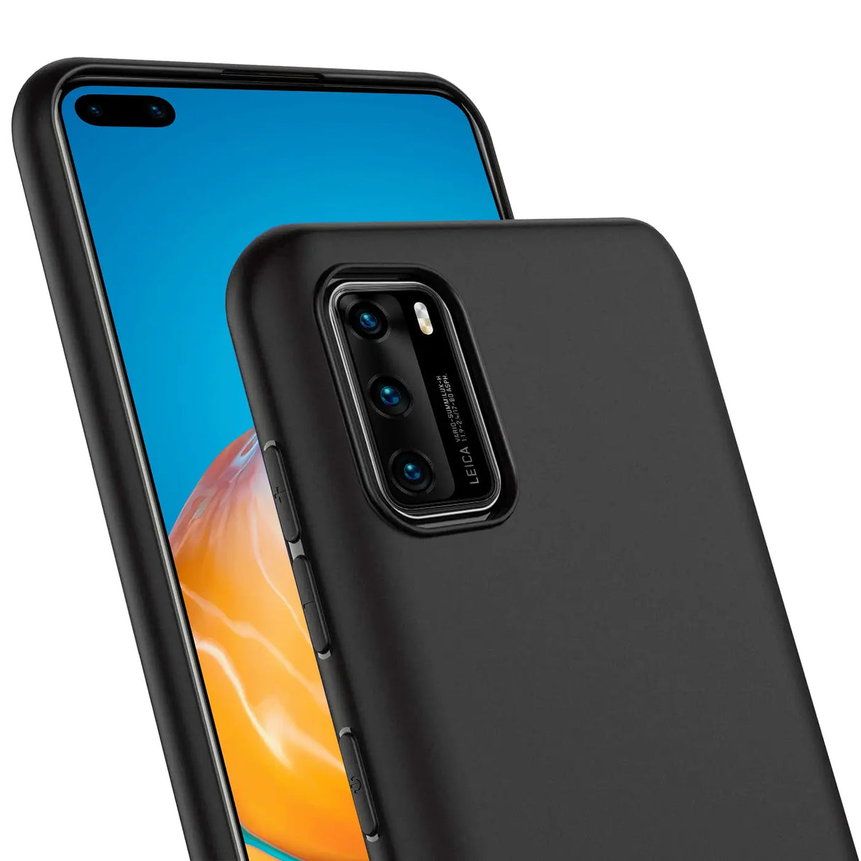 Flexible und sichere TPU Handyhülle für Huawei P40 in Schwarz