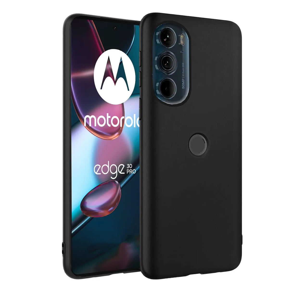 Flexible und sichere TPU Handyhülle für Motorola Edge 30 Pro in Schwarz