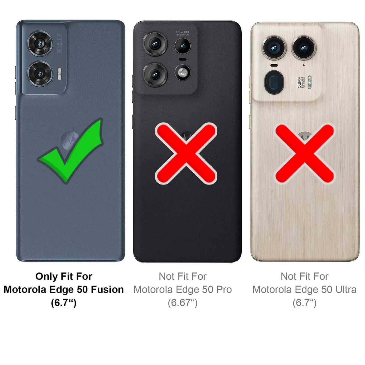 Flexible und sichere TPU Handyhülle für Motorola Edge 50 Fusion in Schwarz