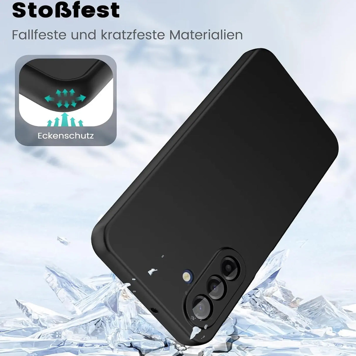 Flexible und sichere TPU Handyhülle für Samsung Galaxy A17 5G in Schwarz