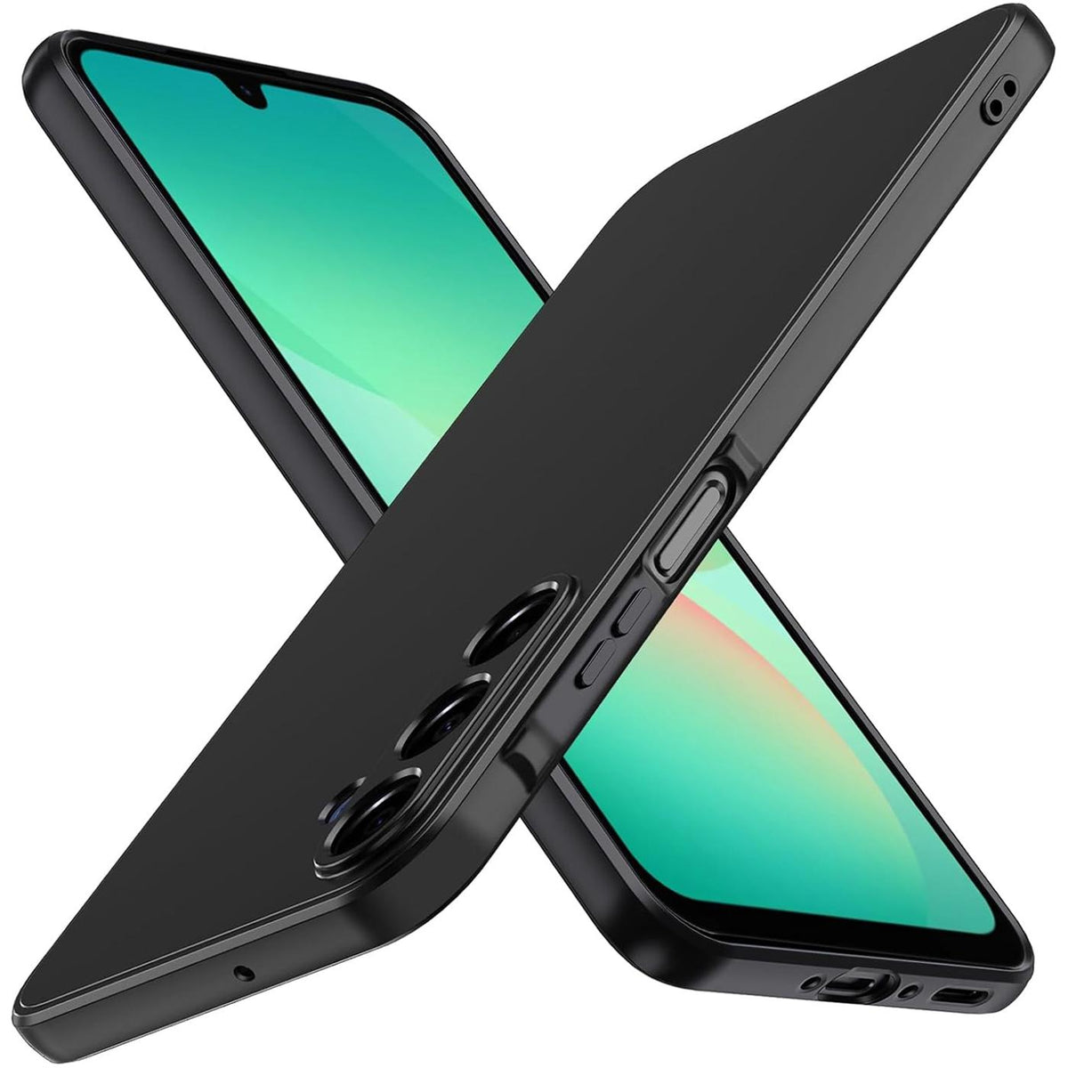 Samsung Galaxy A27 5G - Slim Silikon Hülle Schwarz Matt
