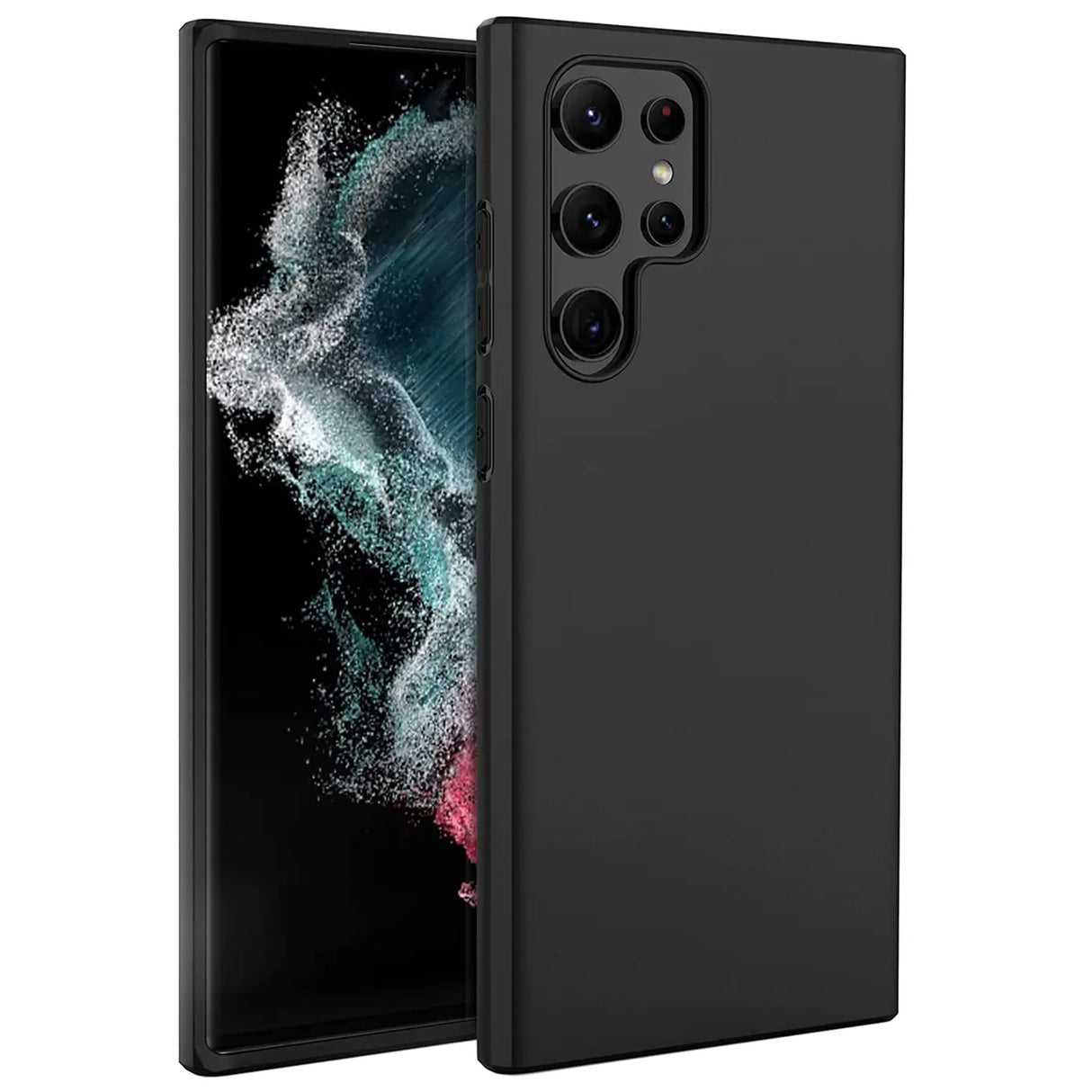 Flexible und sichere TPU Handyhülle für Samsung Galaxy S22 Ultra in Schwarz