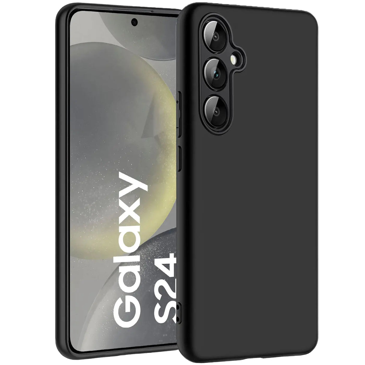 Flexible und sichere TPU Handyhülle für Samsung Galaxy S24 in Schwarz