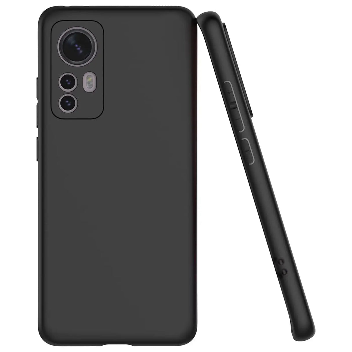 Flexible und sichere TPU Handyhülle für Xiaomi 12 / 12X in Schwarz