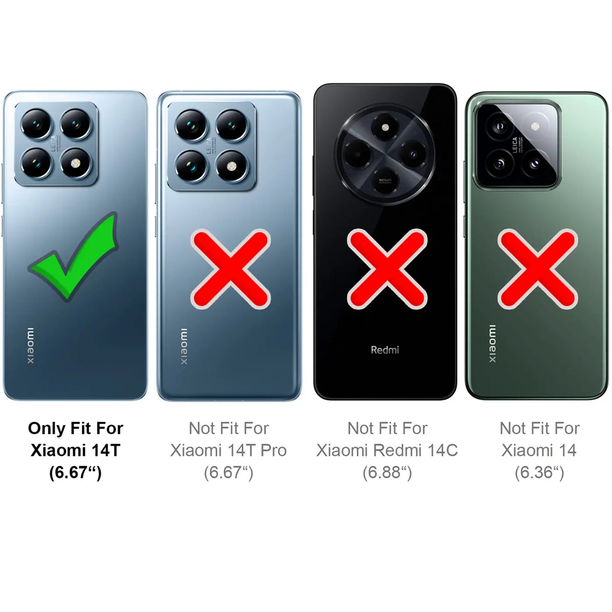 Flexible und sichere TPU Handyhülle für Xiaomi 14T in Schwarz