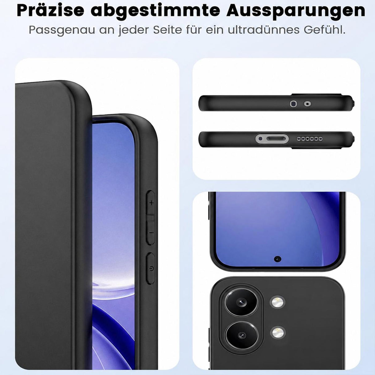 Xiaomi Poco X8 Pro Max - Slim Silikon Hülle Schwarz Matt