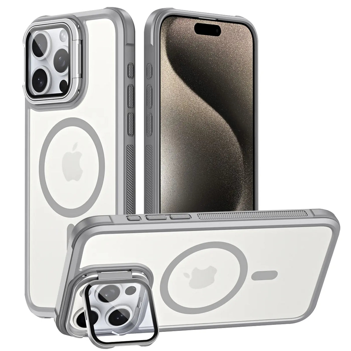 MagSafe Hülle mit multifunktionalem Schutzglas für iPhone 14 Pro – Schützt und dient als Stand