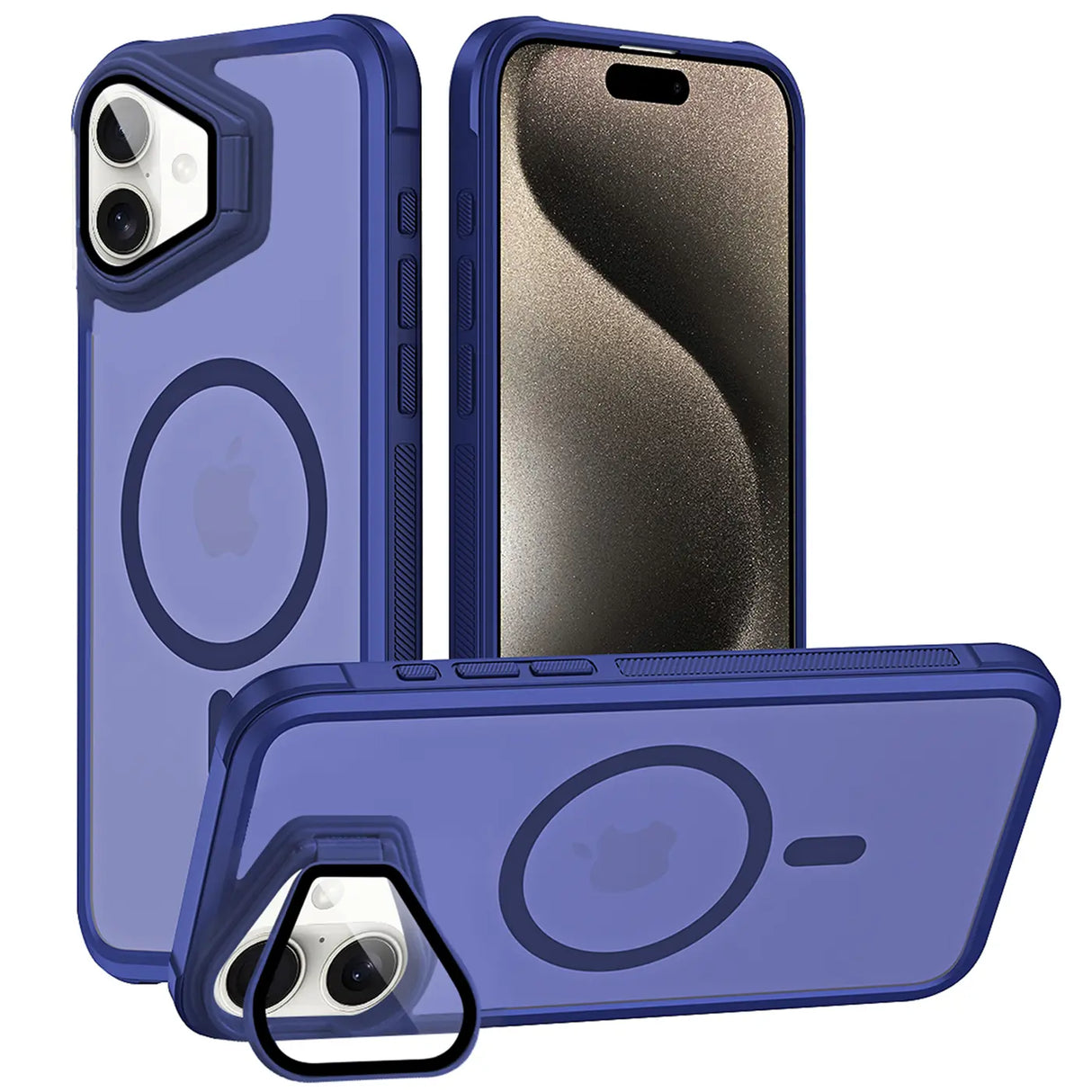MagSafe Hülle mit multifunktionalem Schutzglas für iPhone 16 – Schützt und dient als Stand
