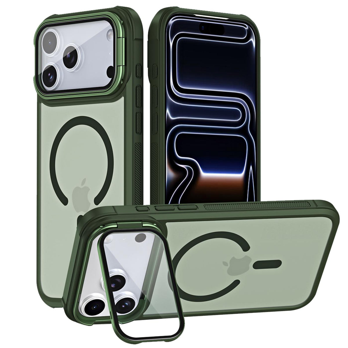 iPhone 18 Pro Max - MagSafe Hülle mit Kamera-Glas & Ständer