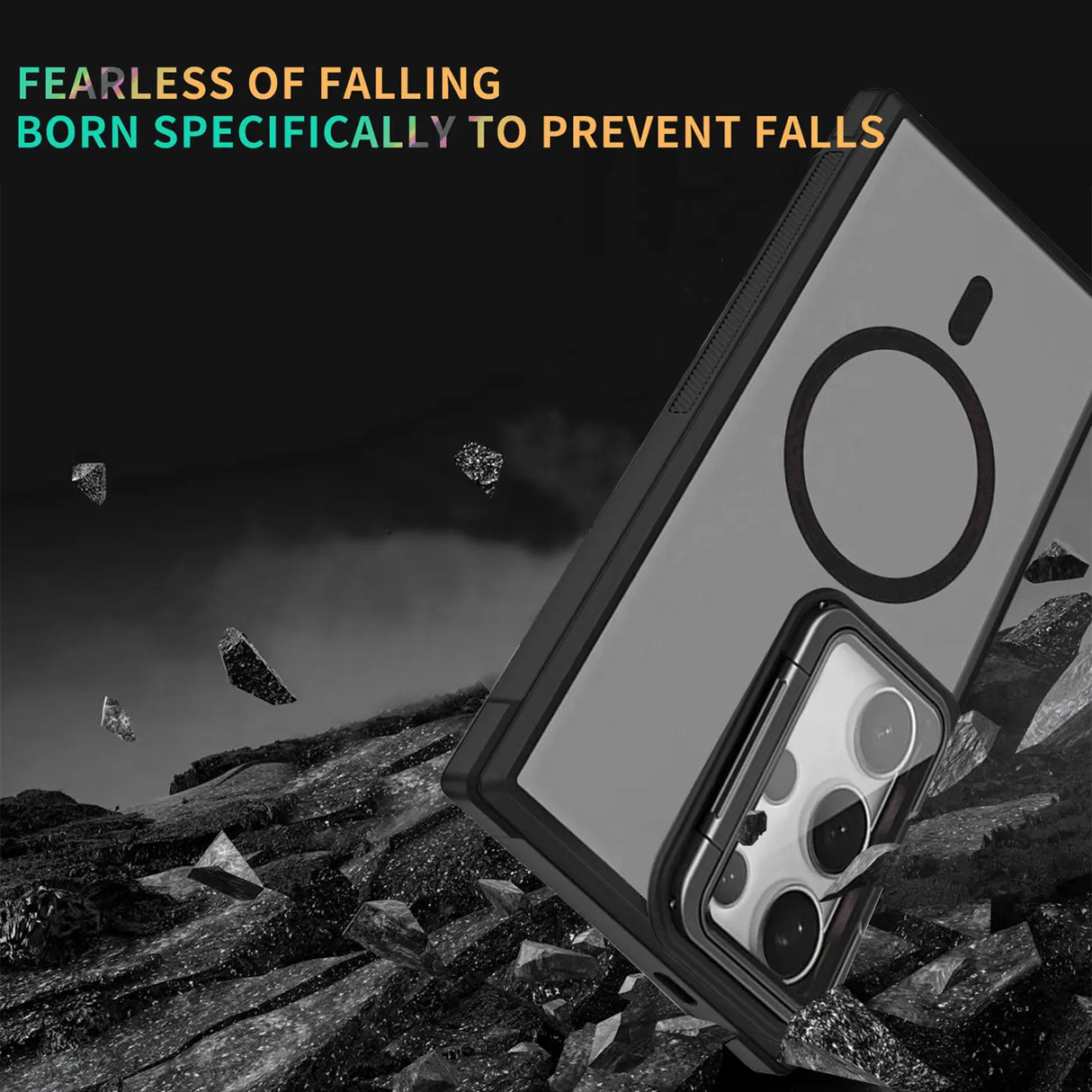 MagSafe Hülle mit multifunktionalem Schutzglas für Samsung Galaxy S23 – Schützt und dient als Stand