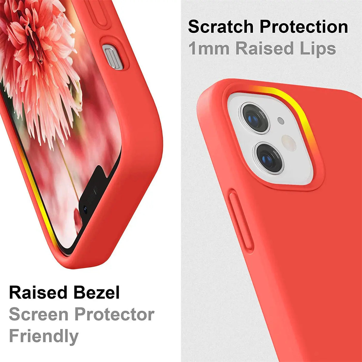 Stoßdämpfende und langlebige Silikon Handyhülle für iPhone 12 / 12 Pro