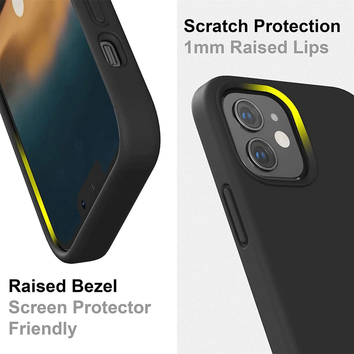 Stoßdämpfende und langlebige Silikon Handyhülle für iPhone 12 / 12 Pro