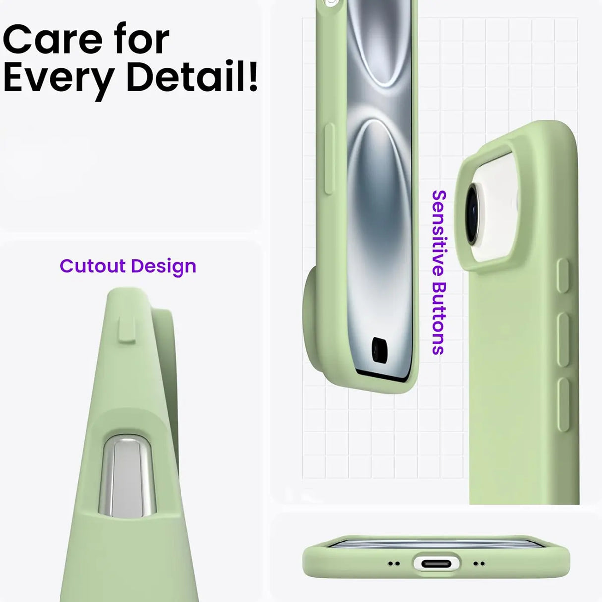 Stoßdämpfende und langlebige Silikon Handyhülle für iPhone 17 Air