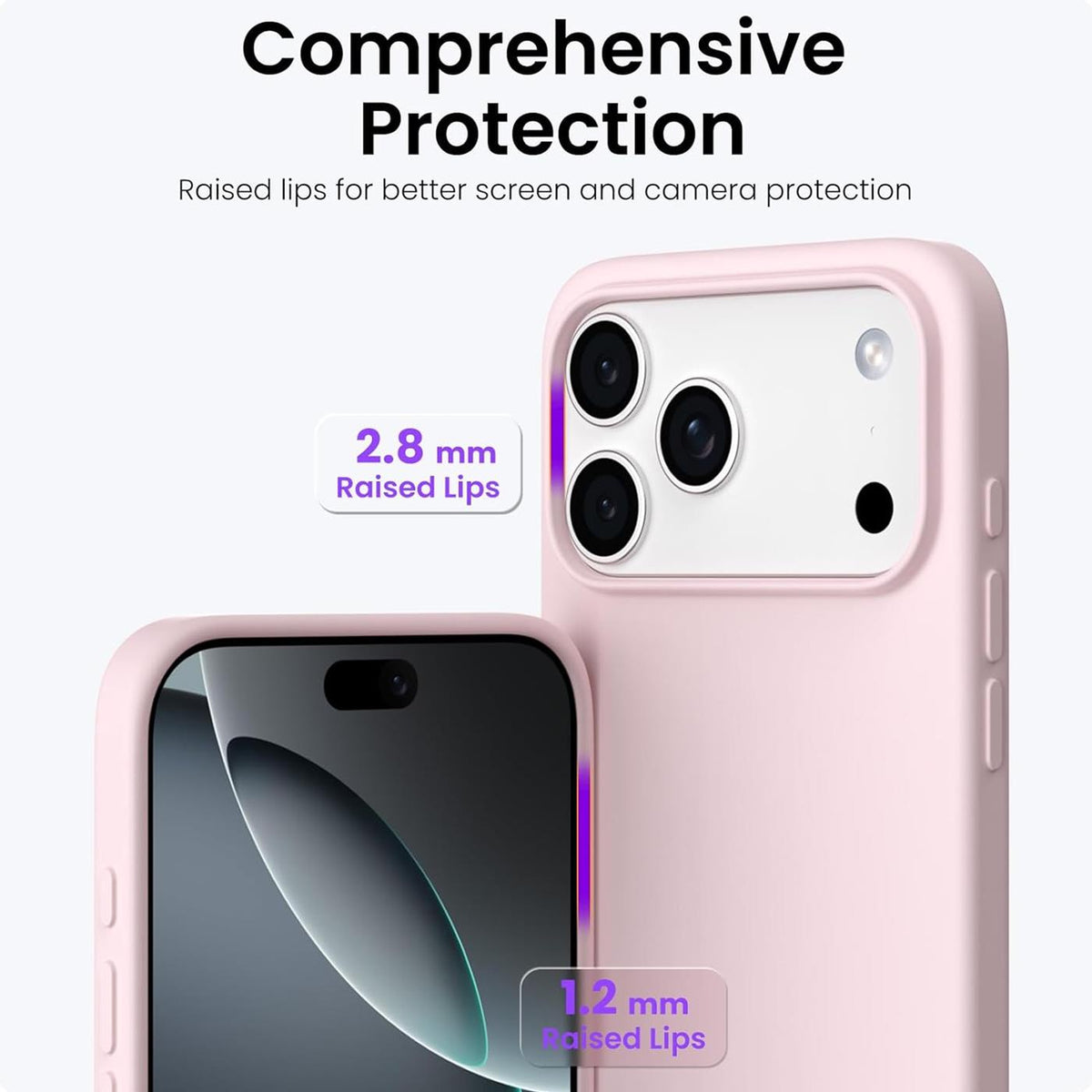 iPhone 18 Pro - Silikon Hülle Farbig Mikrofaser