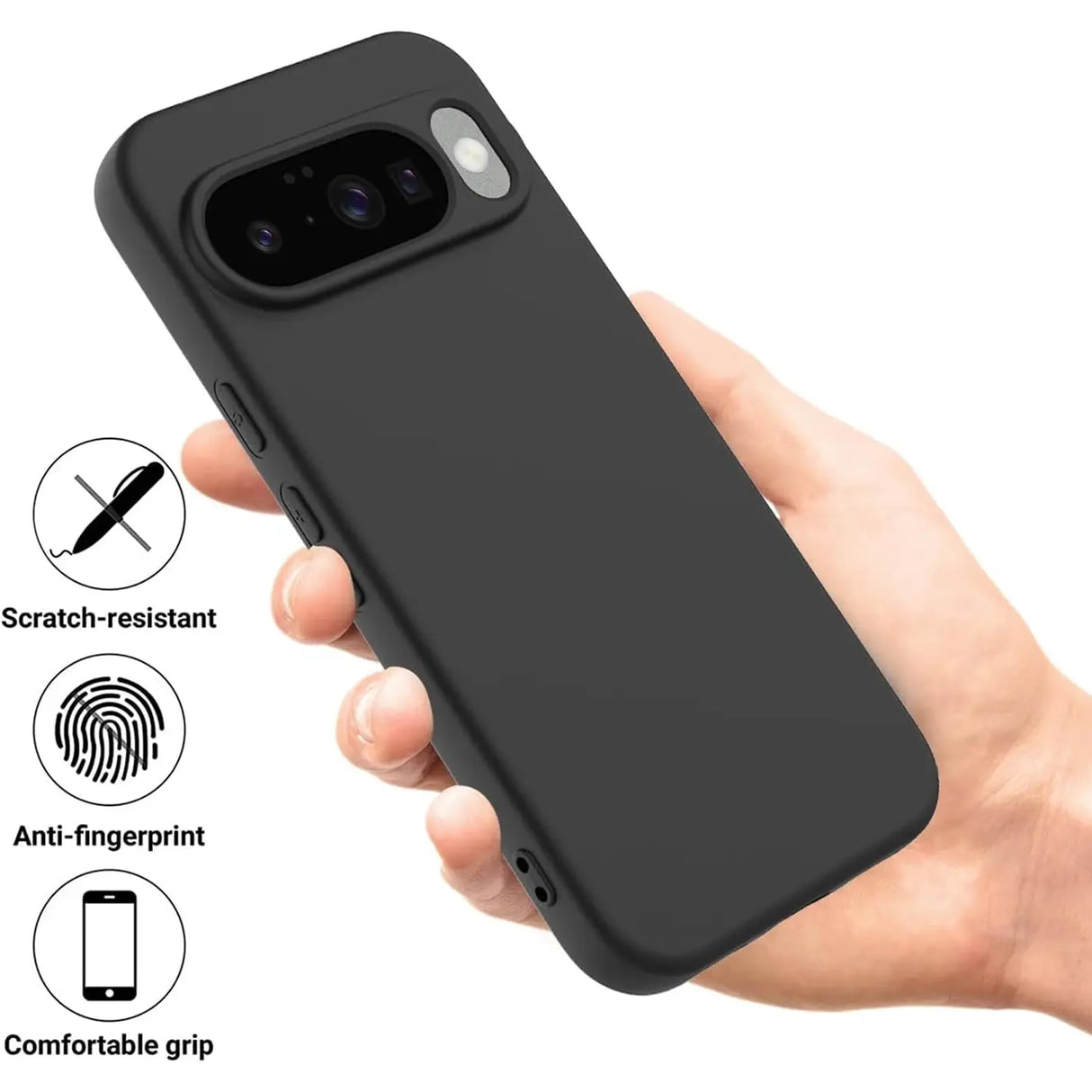 Stoßdämpfende und langlebige Silikon Handyhülle für Google Pixel 10 Pro