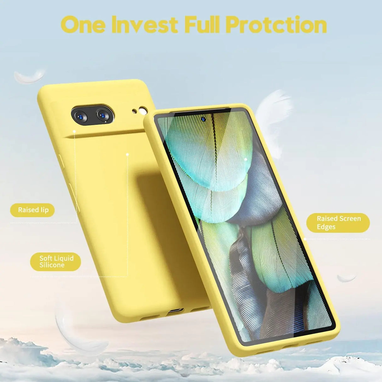 Stoßdämpfende und langlebige Silikon Handyhülle für Google Pixel 8