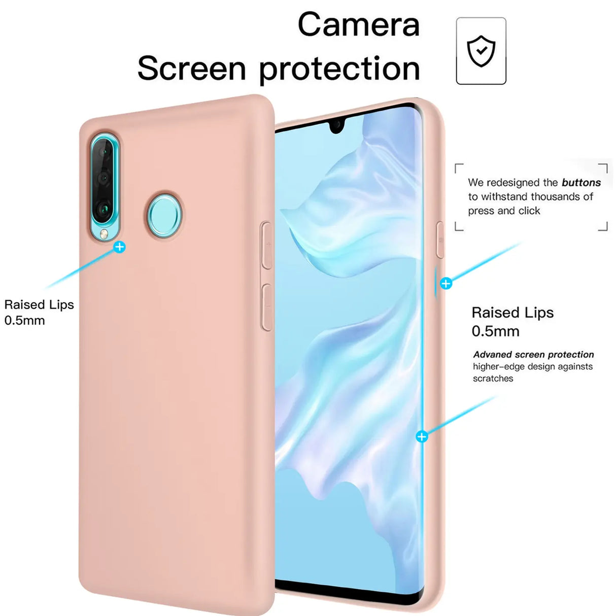 Stoßdämpfende und langlebige Silikon Handyhülle für Huawei P30 Lite
