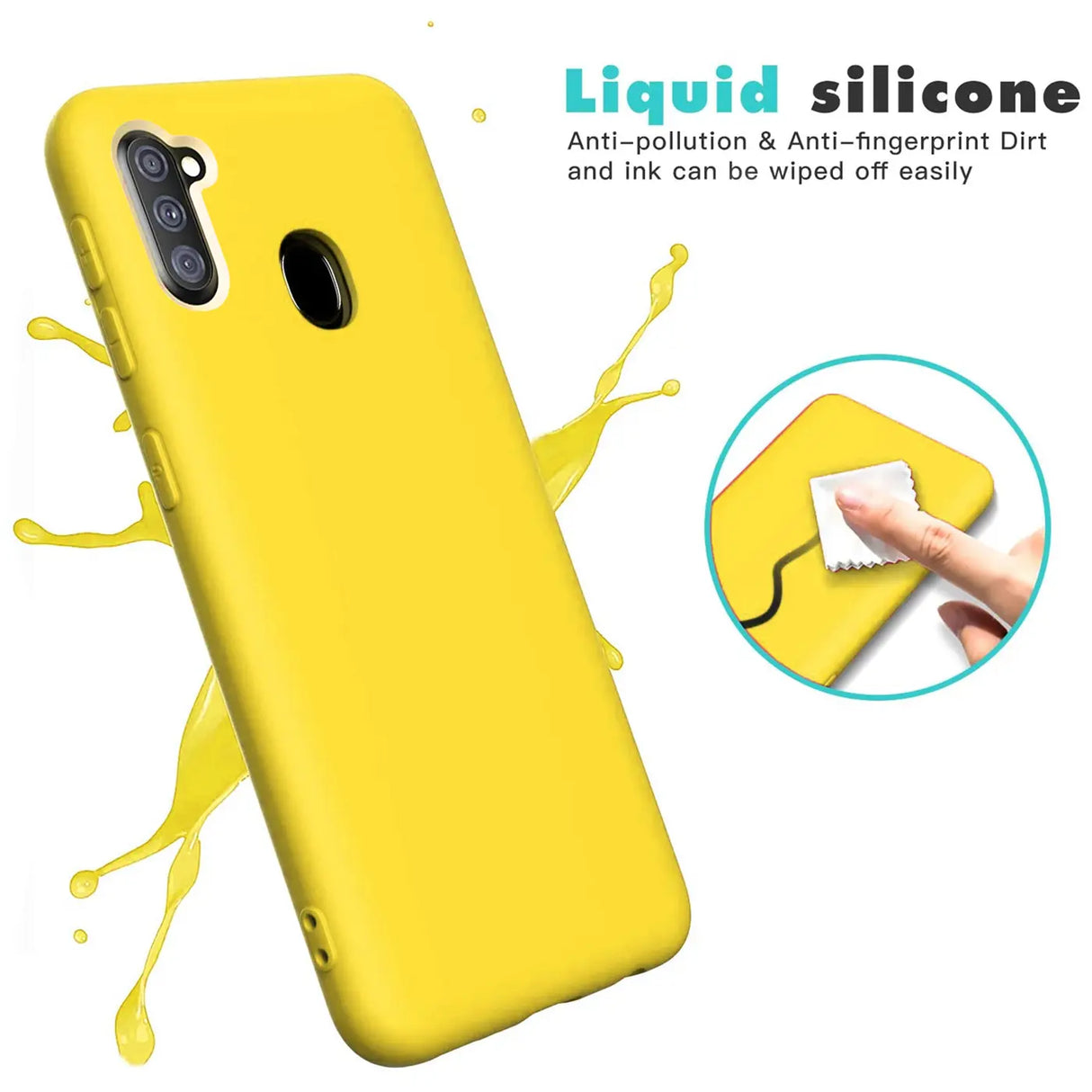 Stoßdämpfende und langlebige Silikon Handyhülle für Samsung Galaxy M11