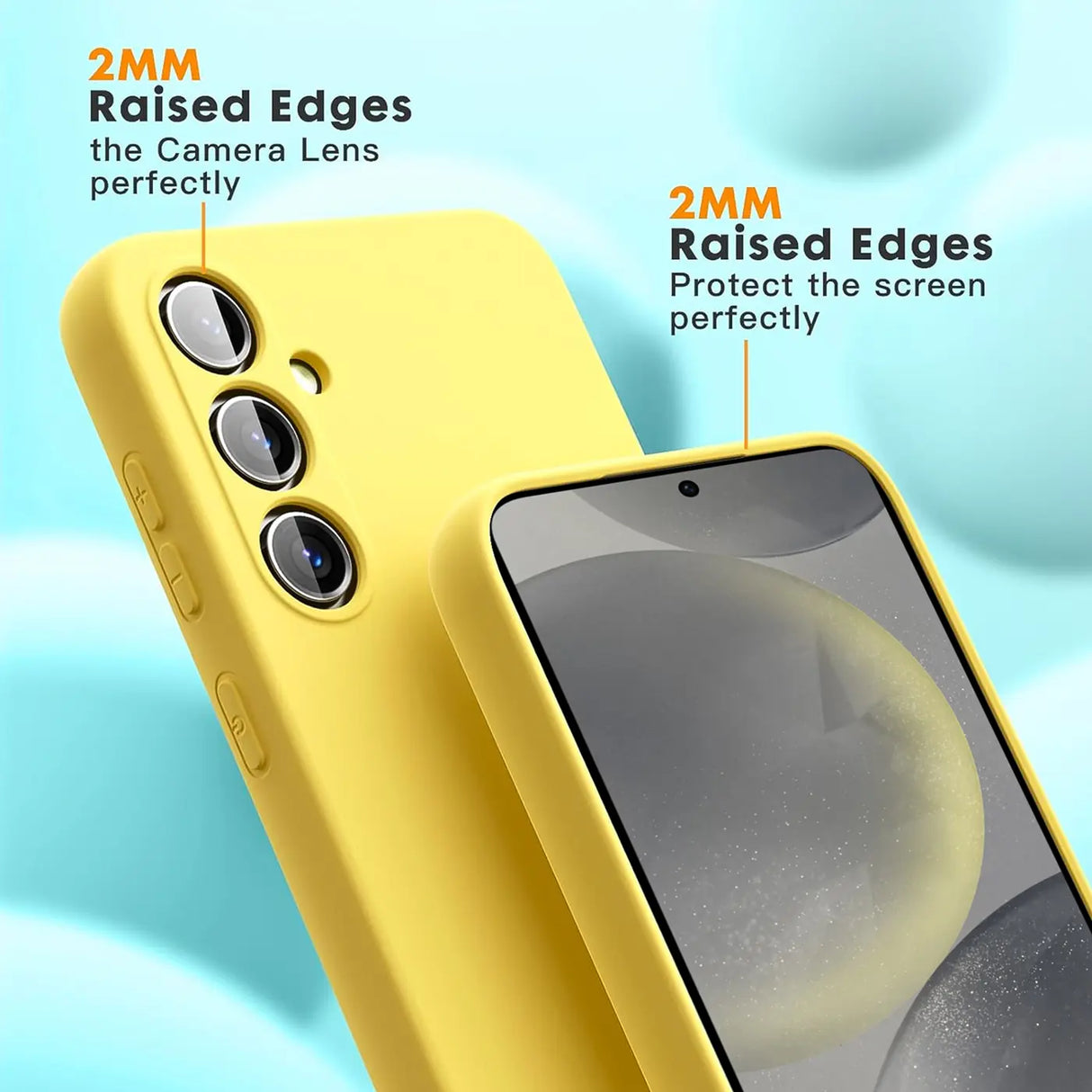 Stoßdämpfende und langlebige Silikon Handyhülle für Samsung Galaxy S24 FE