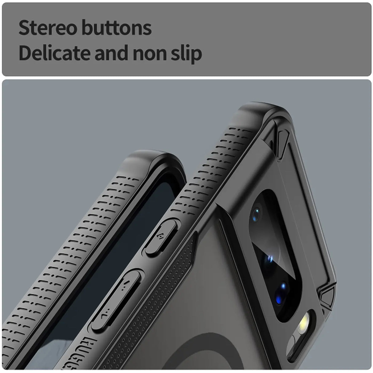 Stoßfeste, MagSafe-kompatible Handyhülle mit halbtransparenter Rückseite für Google Pixel 8 Pro