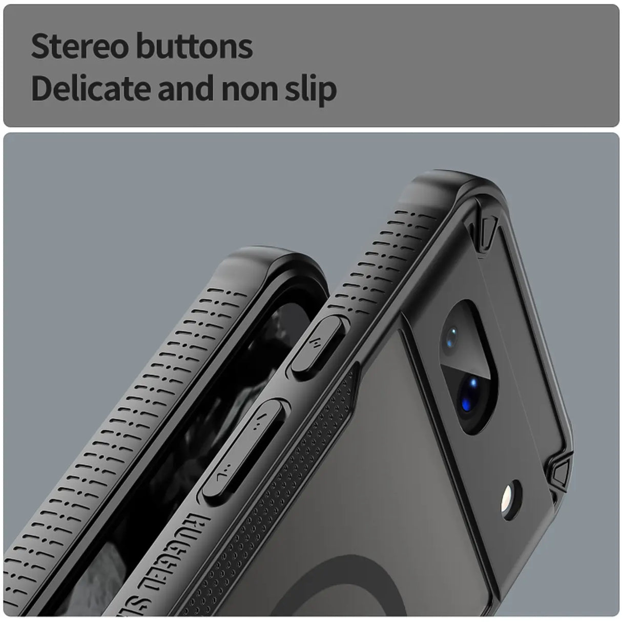 Stoßfeste, MagSafe-kompatible Handyhülle mit halbtransparenter Rückseite für Google Pixel 8a