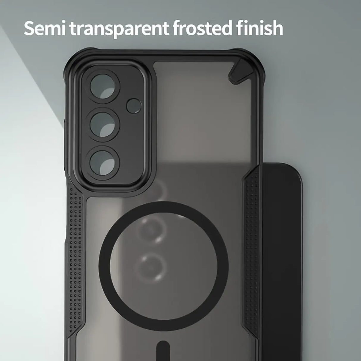 Stoßfeste, MagSafe-kompatible Handyhülle mit halbtransparenter Rückseite für Samsung Galaxy A17 5G