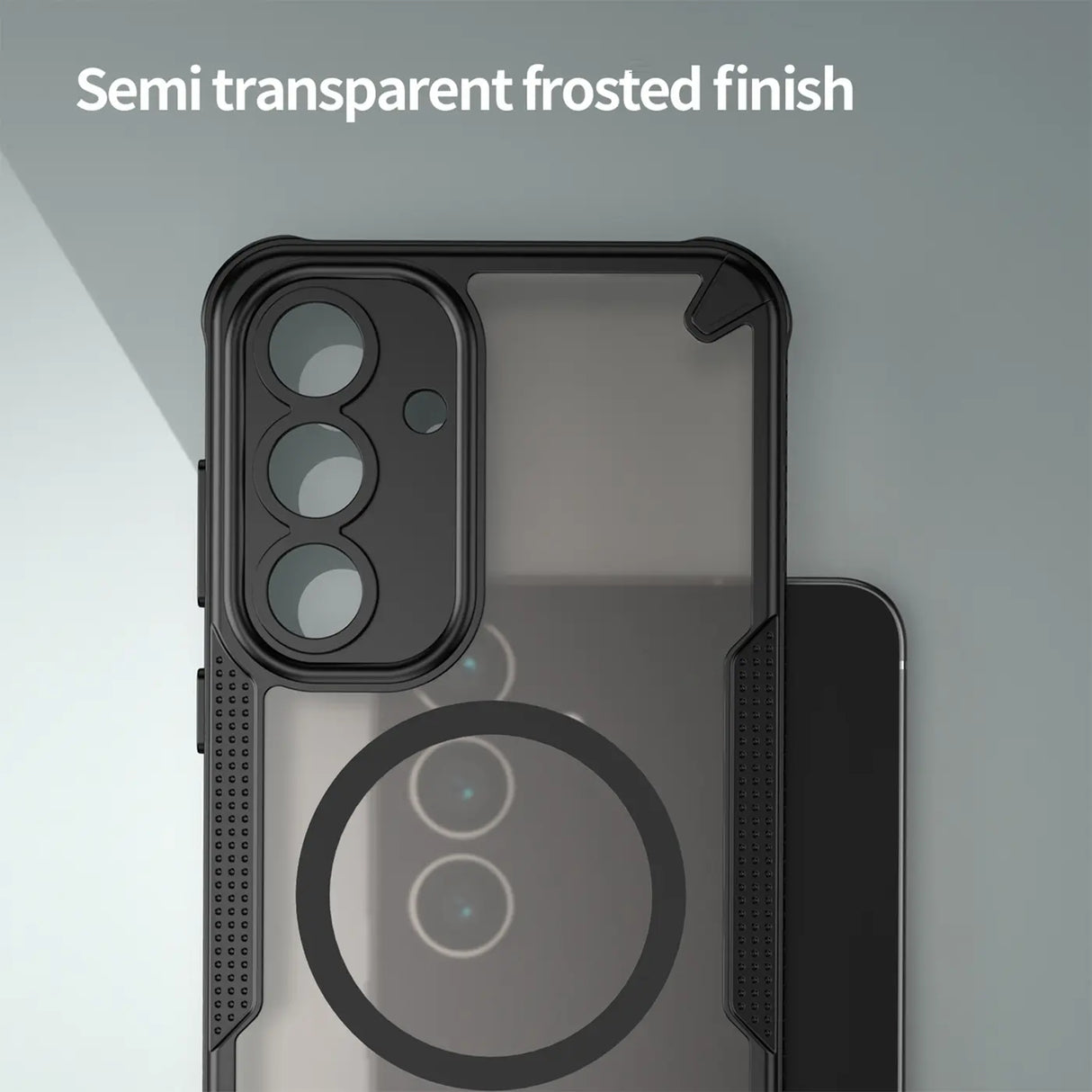 Stoßfeste, MagSafe-kompatible Handyhülle mit halbtransparenter Rückseite für Samsung Galaxy A36 5G