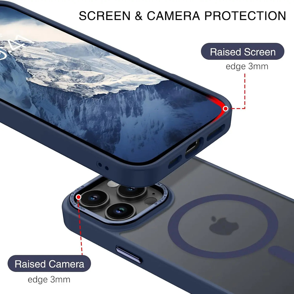 iPhone 13 Pro Hülle mit MagSafe, stoßabsorbierendem Material, erhöhtem Kameraschutz und schlankem Frame-Design in verschiedenen Farben