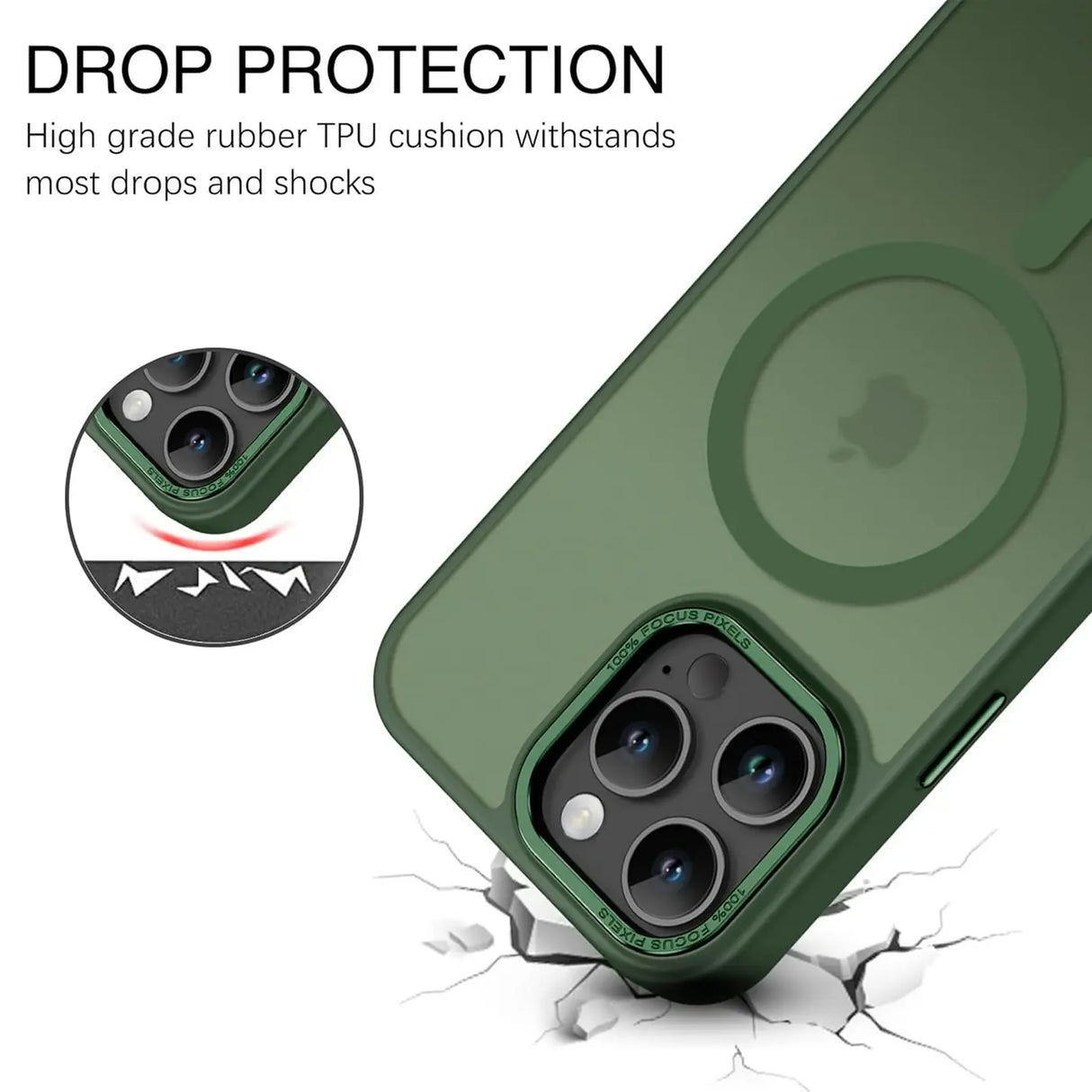 iPhone 16 Pro Max Hülle mit MagSafe, stoßabsorbierendem Material, erhöhtem Kameraschutz und schlankem Frame-Design in verschiedenen Farben