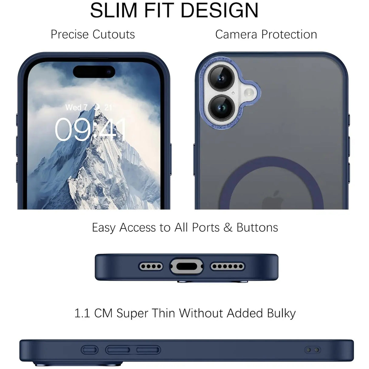 iPhone 17 Hülle mit MagSafe, stoßabsorbierendem Material, erhöhtem Kameraschutz und schlankem Frame-Design in verschiedenen Farben