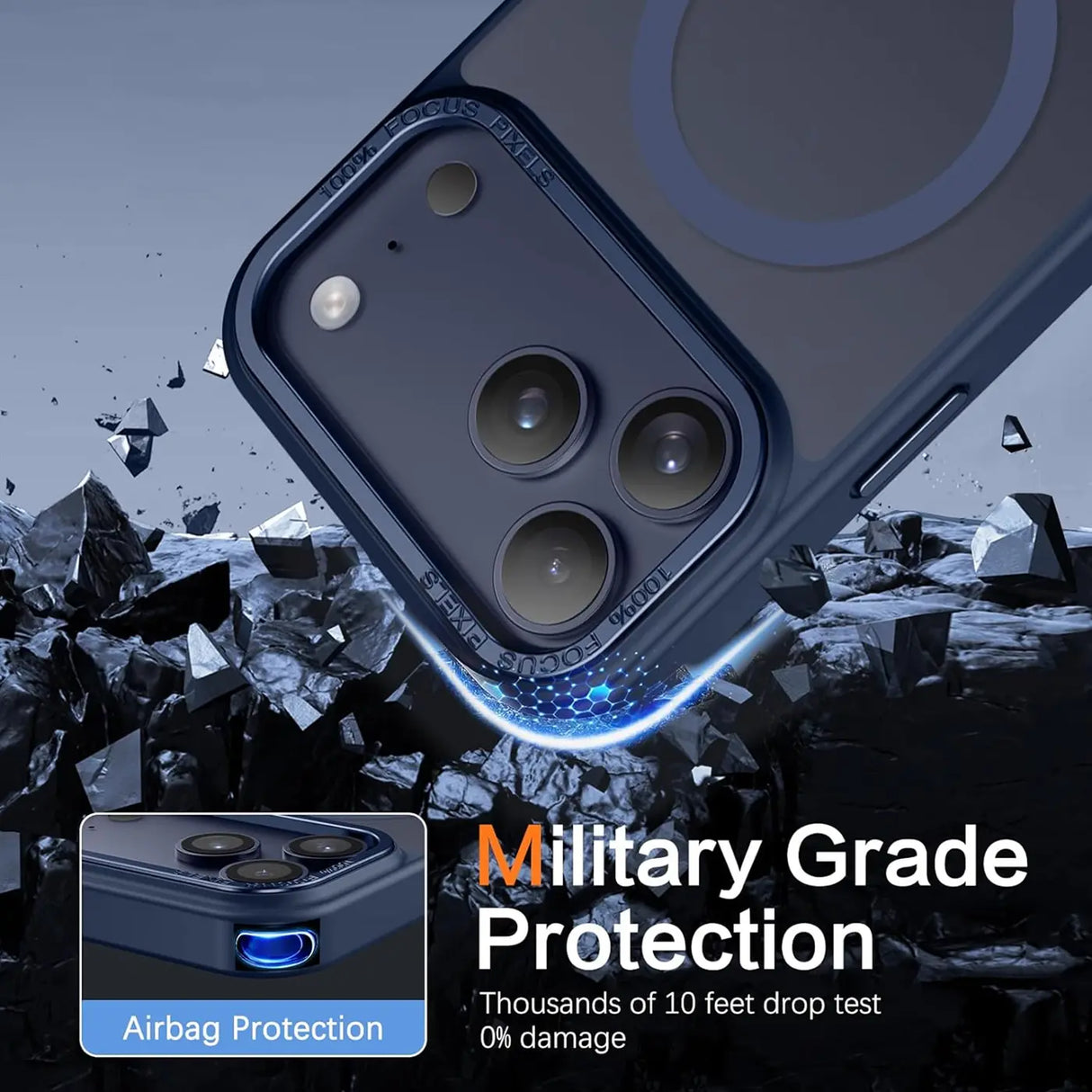 iPhone 17 Pro Hülle mit MagSafe, stoßabsorbierendem Material, erhöhtem Kameraschutz und schlankem Frame-Design in verschiedenen Farben