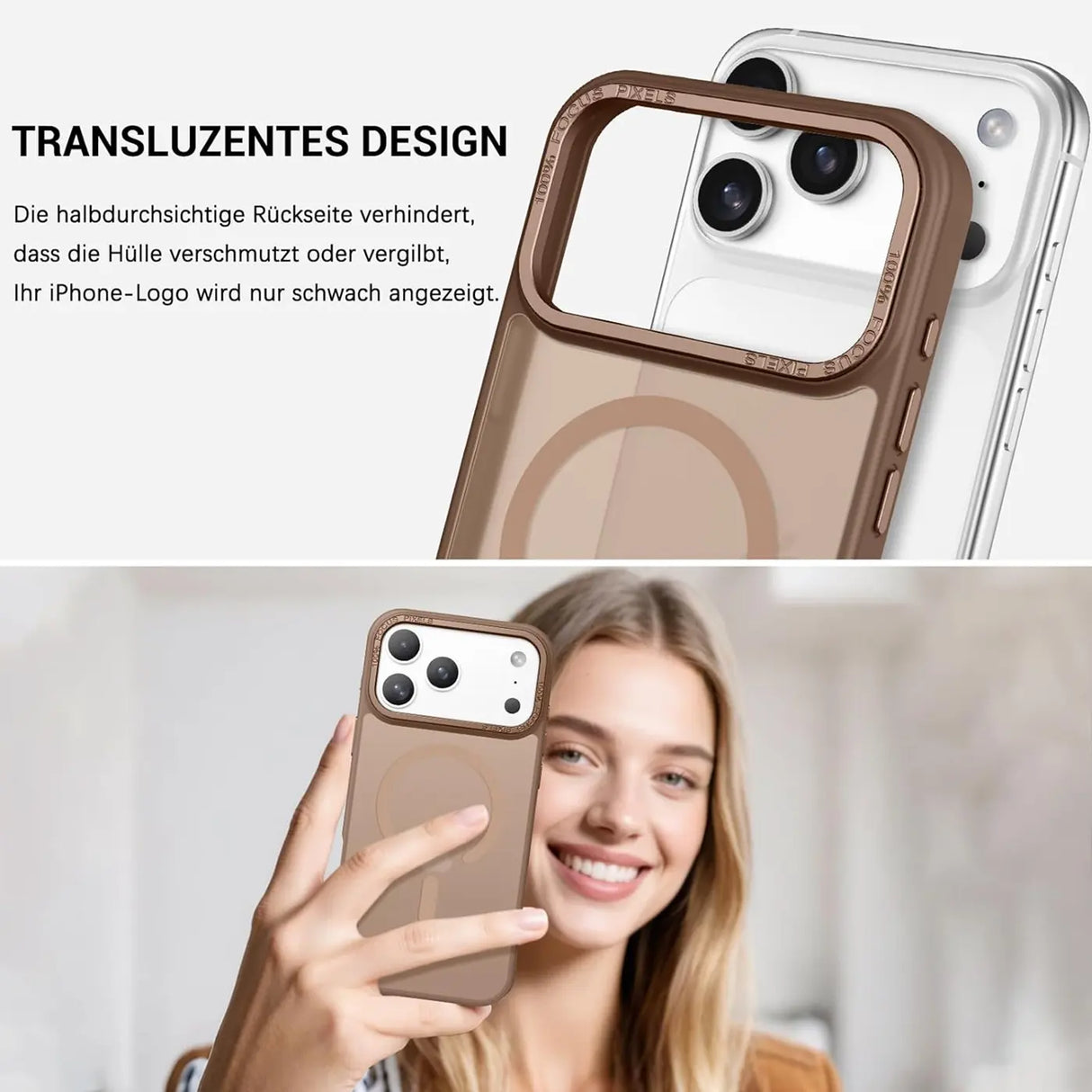 iPhone 17 Pro Max Hülle mit MagSafe, stoßabsorbierendem Material, erhöhtem Kameraschutz und schlankem Frame-Design in verschiedenen Farben