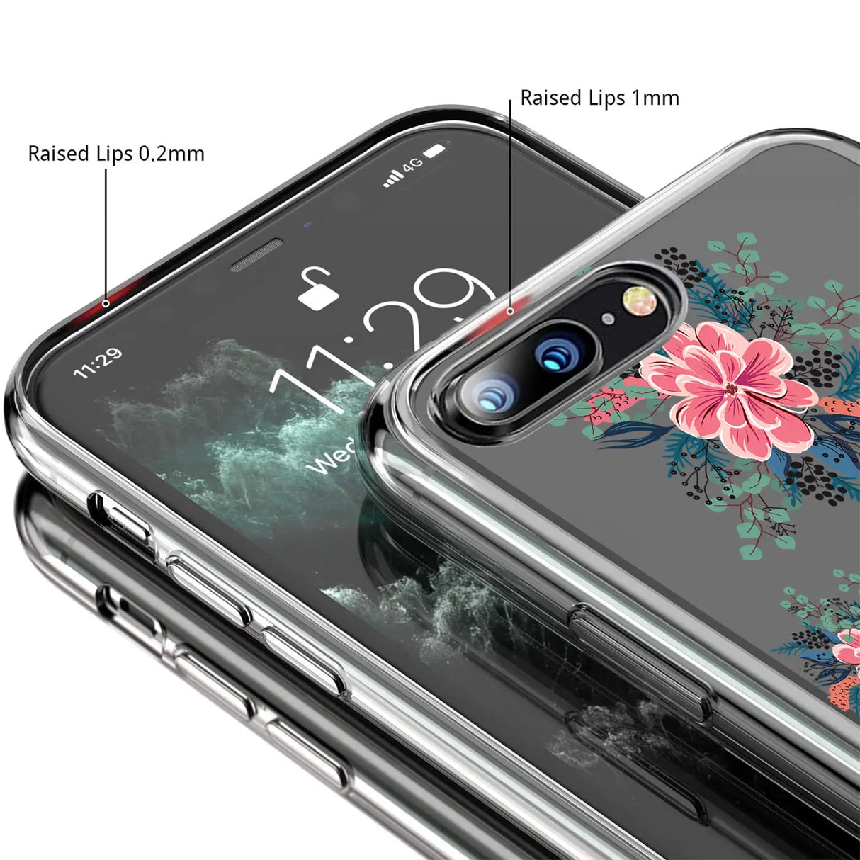 iPhone 7 Plus / 8 Plus Handyhülle mit buntem Motiv, große Auswahl