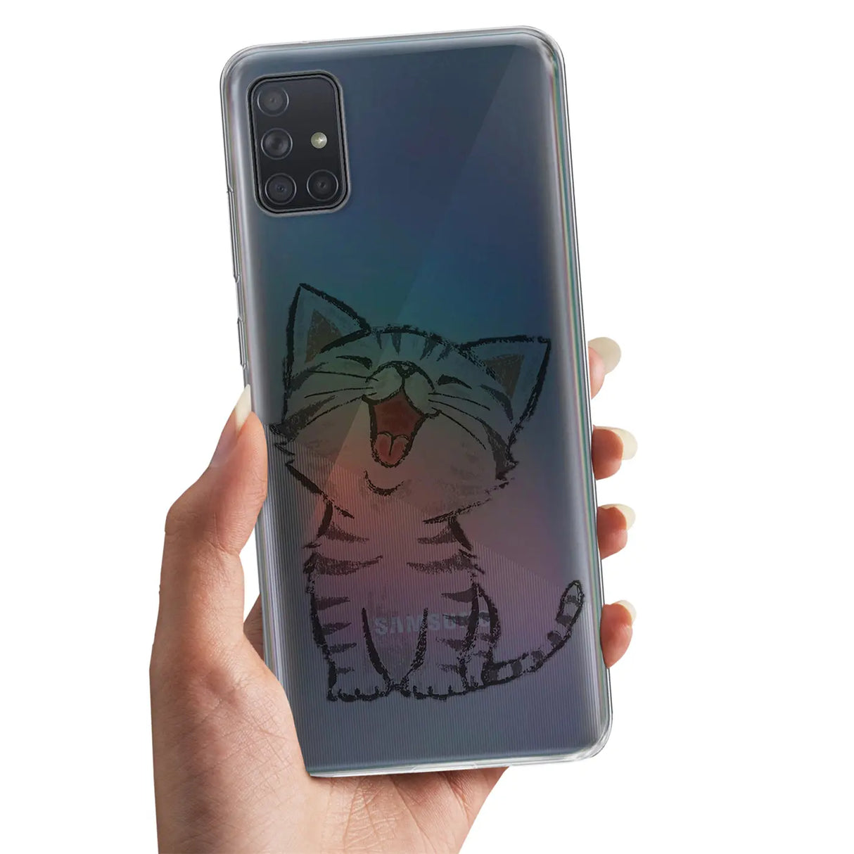 Samsung Galaxy A71 Handyhülle mit buntem Motiv, große Auswahl