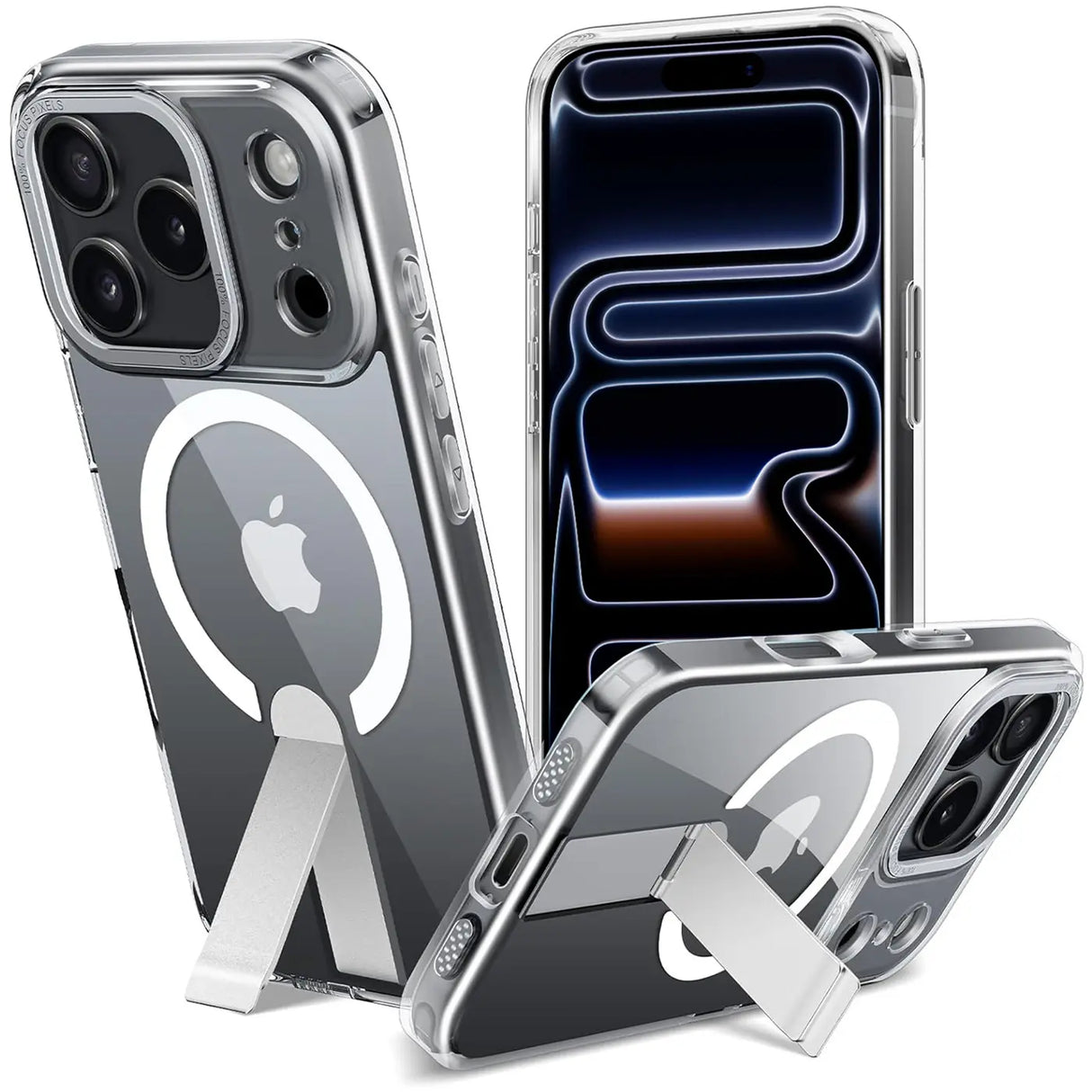 Robuste iPhone 17 Pro Max Hülle mit integriertem Kickstand, starkem Magnetring für MagSafe und stoßfestem Gehäuse