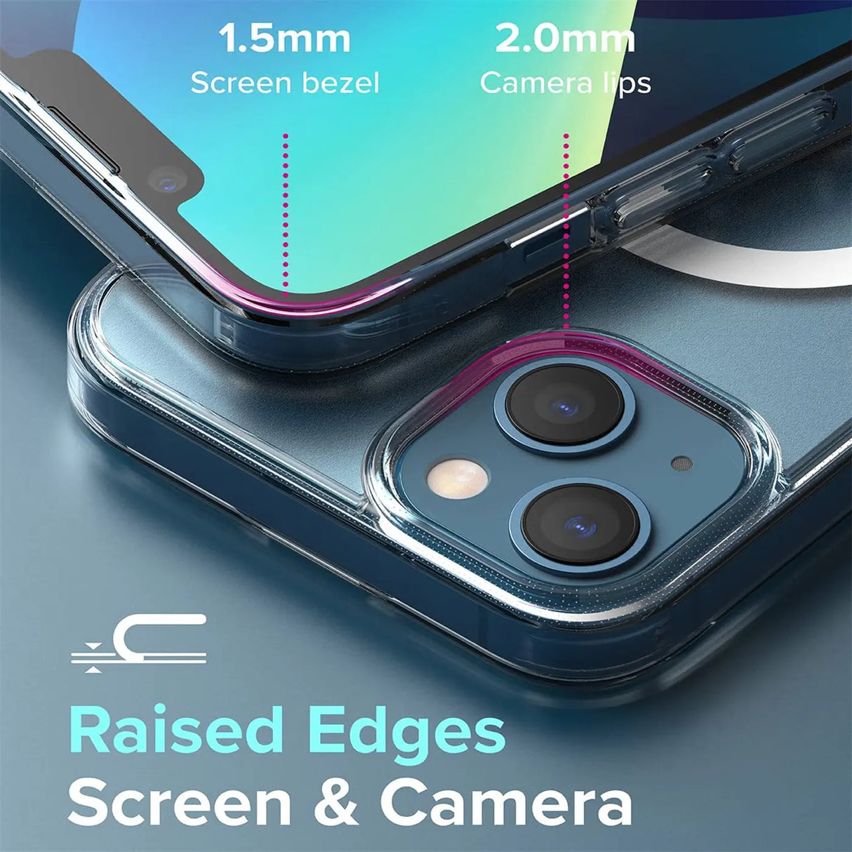 Sichere und elegante MagSafe Hülle für iPhone 13 in Transparent
