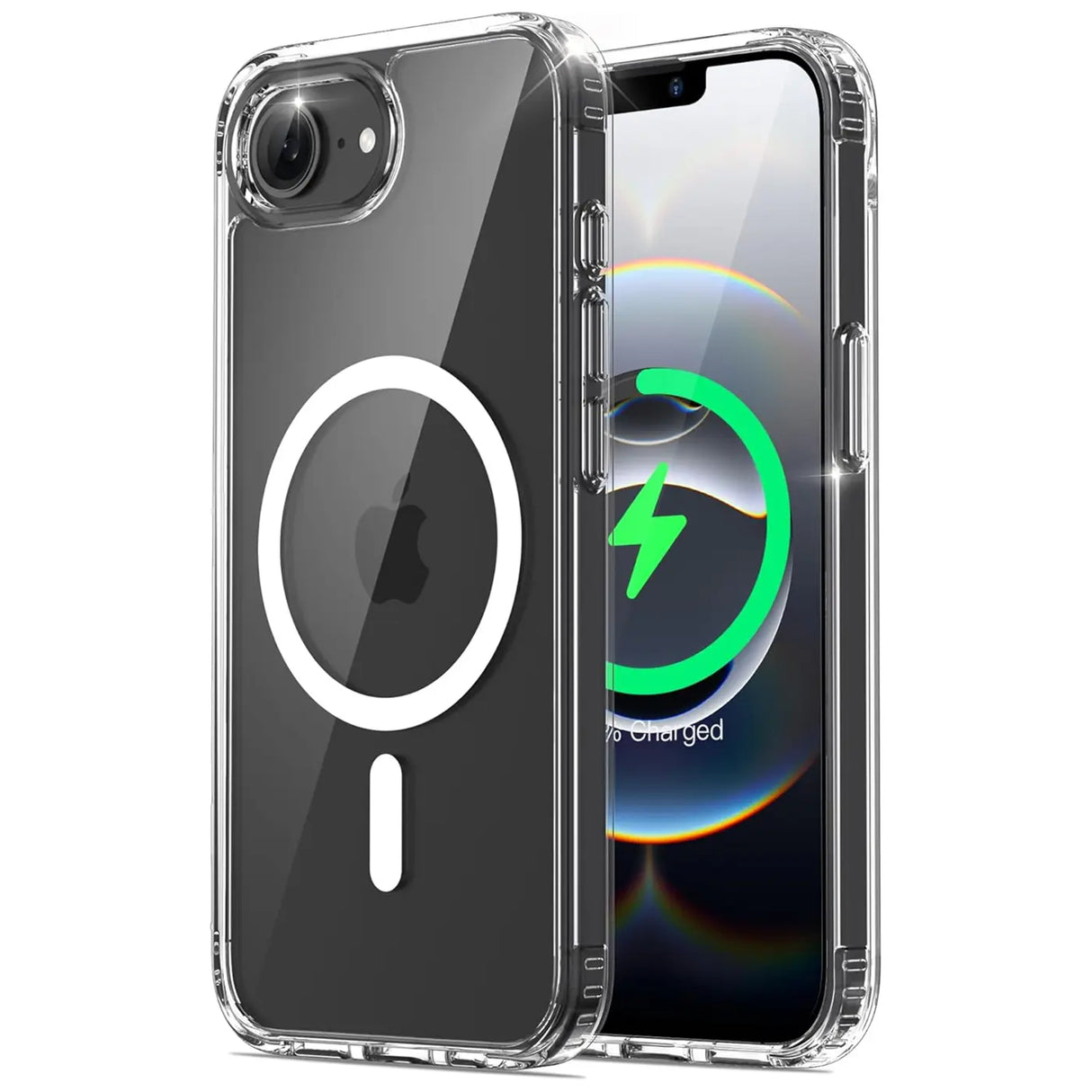 Sichere und elegante MagSafe Hülle für iPhone 16e in Transparent