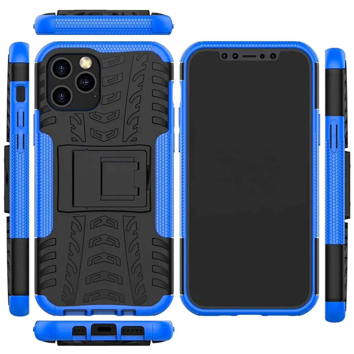 Sturzsichere, robuste Outdoor Handyhülle für iPhone 12 Pro Max in Blau