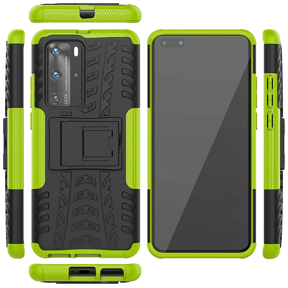 Sturzsichere, robuste Outdoor Handyhülle für Huawei P40 Pro in Grün